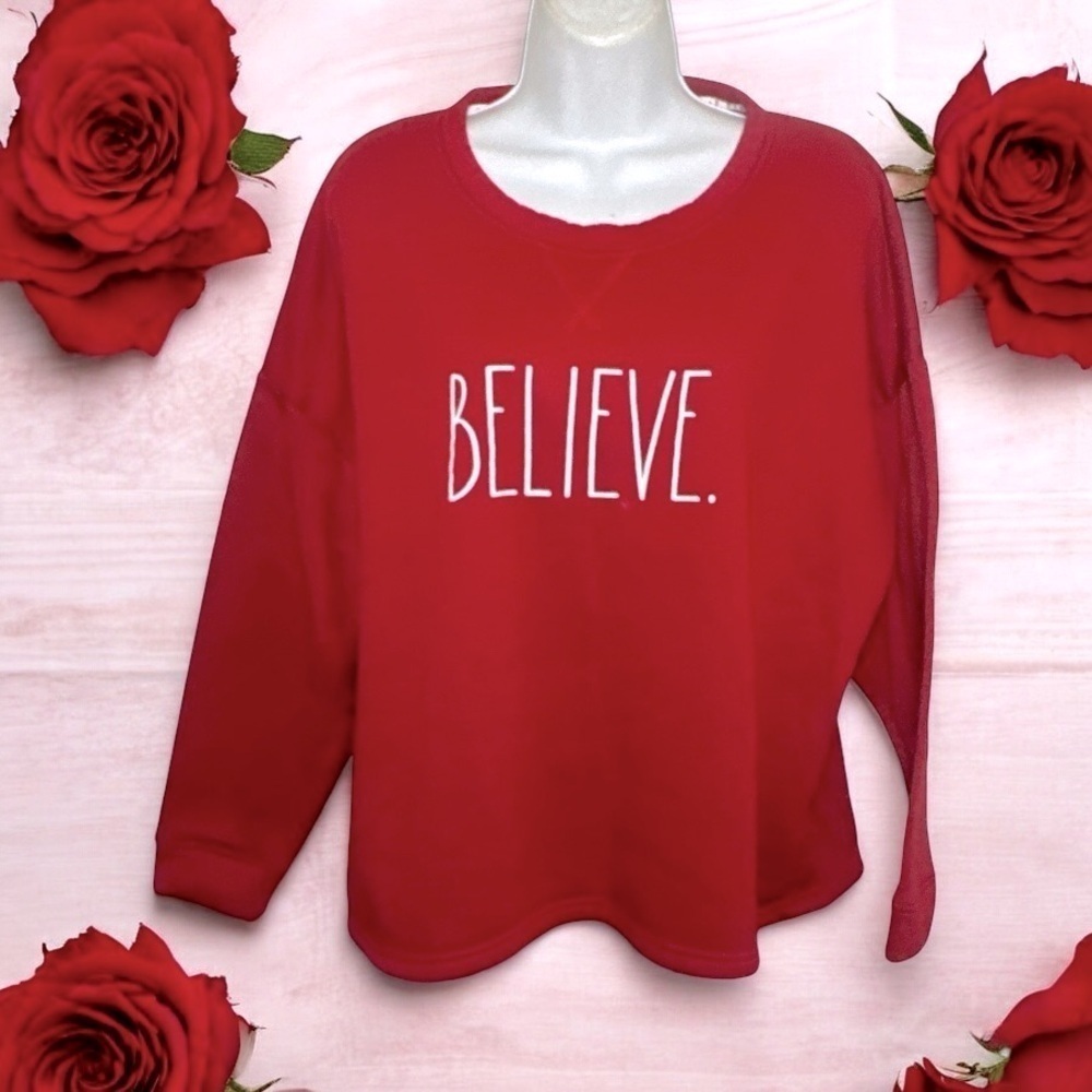 Rae Dunn Believe Top